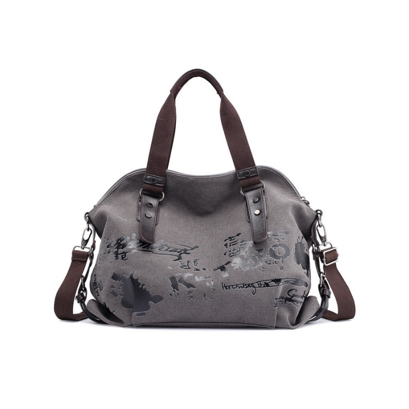 Bolso bandolera de mujer con estampado de grafiti sólido 