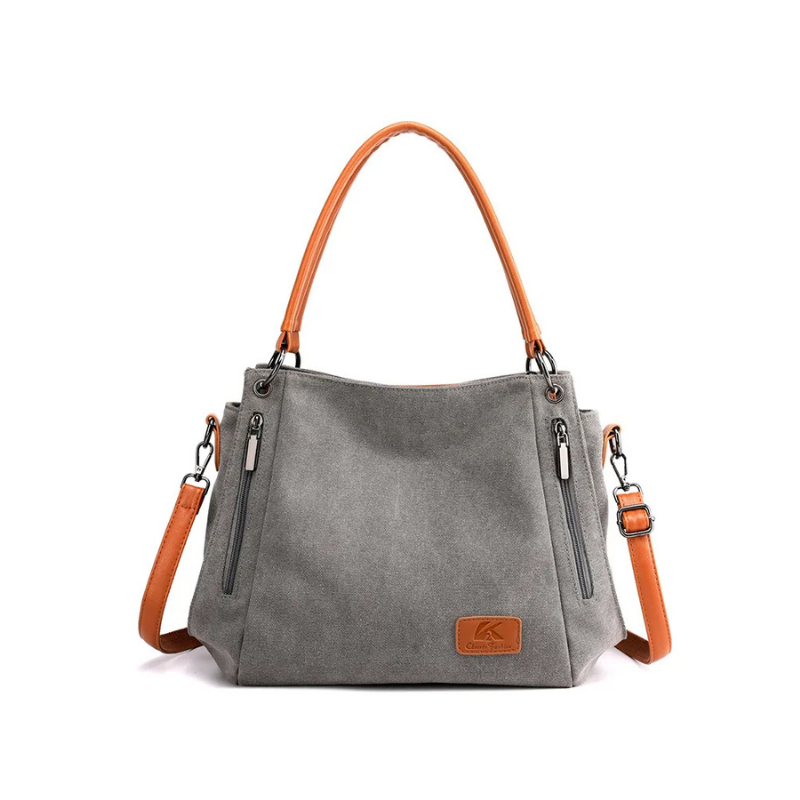 KADIN SÜET CANVAS TOTE ÇAPRAZ ÇANTA