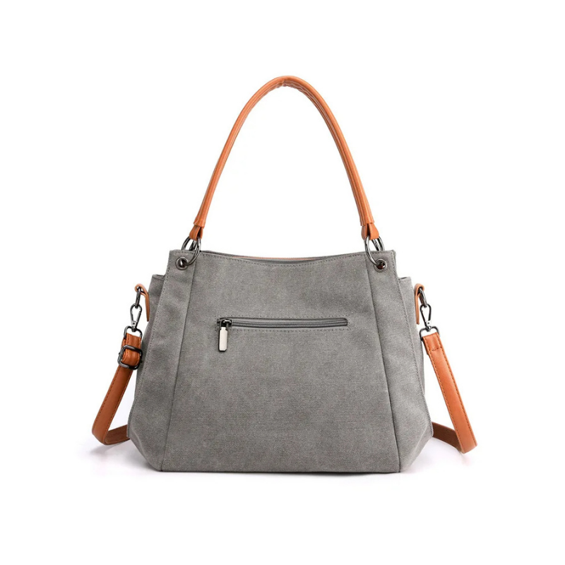 KADIN SÜET CANVAS TOTE ÇAPRAZ ÇANTA