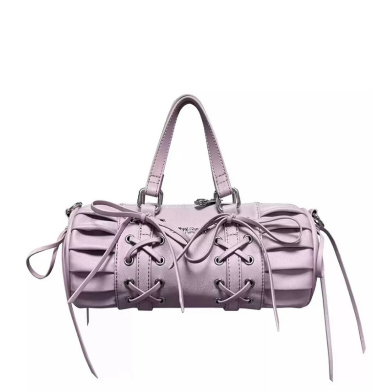 CULTIVATOR Bale Silk-Bow Mini Cylinder Bag