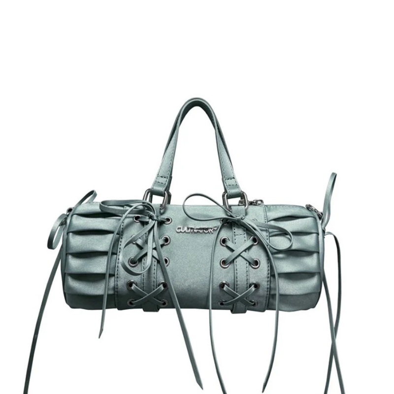 CULTIVATOR Bale Silk-Bow Mini Cylinder Bag