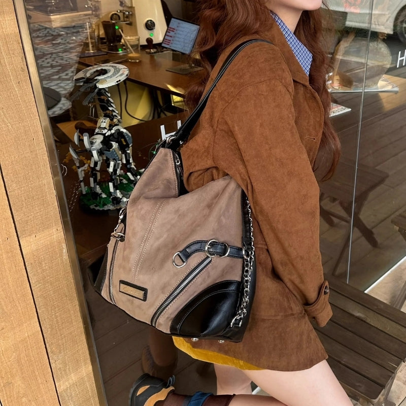 CULTIVATOR Original Niche Suede-Texture Multi-Function Women’s Backpack