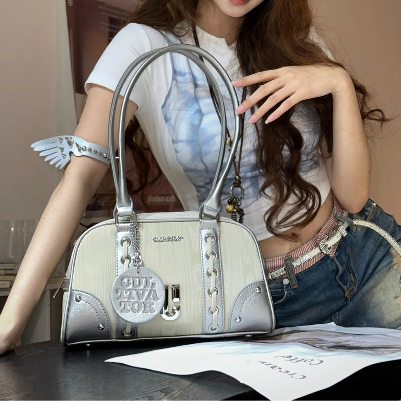 CULTIVATOR Original Niche Casual PU Boston Bag