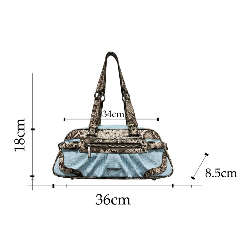 CULTIVATOR Original Niche Snake-Embossed PU Handbag