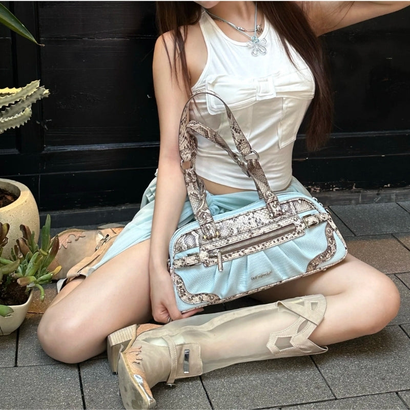 CULTIVATOR Original Niche Snake-Embossed PU Handbag