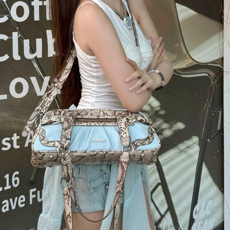 CULTIVATOR Original Niche Snake-Embossed PU Handbag