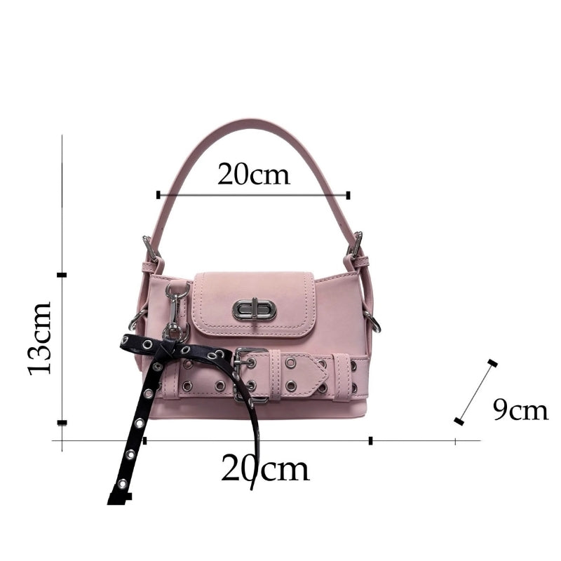 CULTIVATOR Original Retro Contrast PU Mini Handbag – Women’s Shoulder Bag
