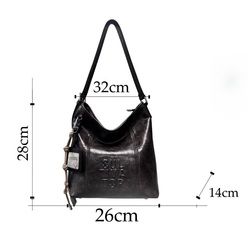 CULTIVATOR Niche Retro Maillard Crossbody Bag