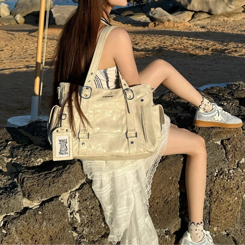 CULTIVATOR Original Niche Wide PU Tote Bag