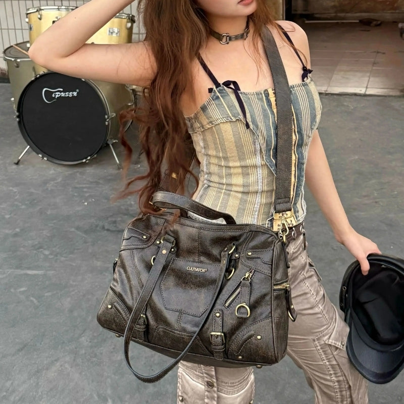CULTIVATOR Original Niche Retro PU Handbag