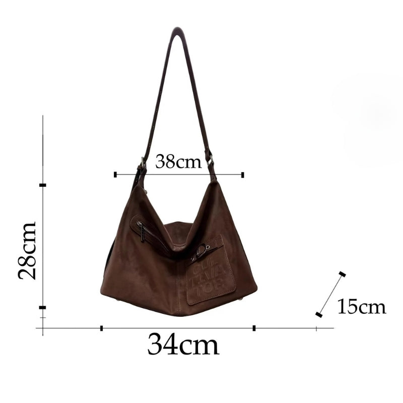 CULTIVATOR Niche Retro Velvet-Texture Crossbody Bag