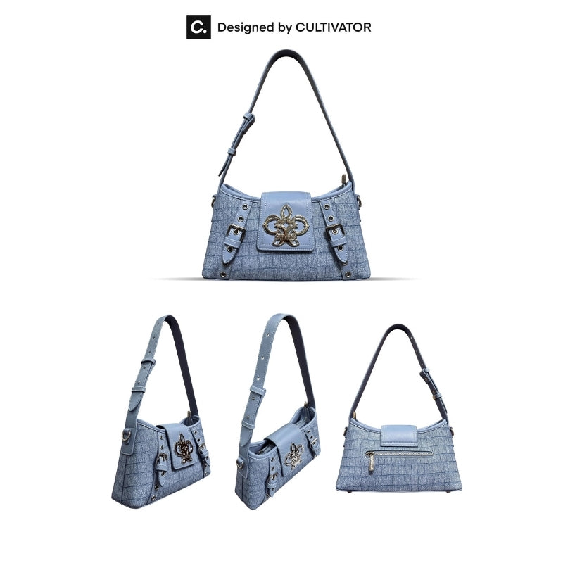 CULTIVATOR Original Orkide Stone-Pattern PU Handbag