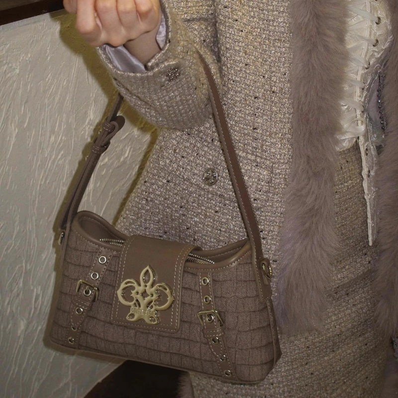 CULTIVATOR Original Orkide Stone-Pattern PU Handbag