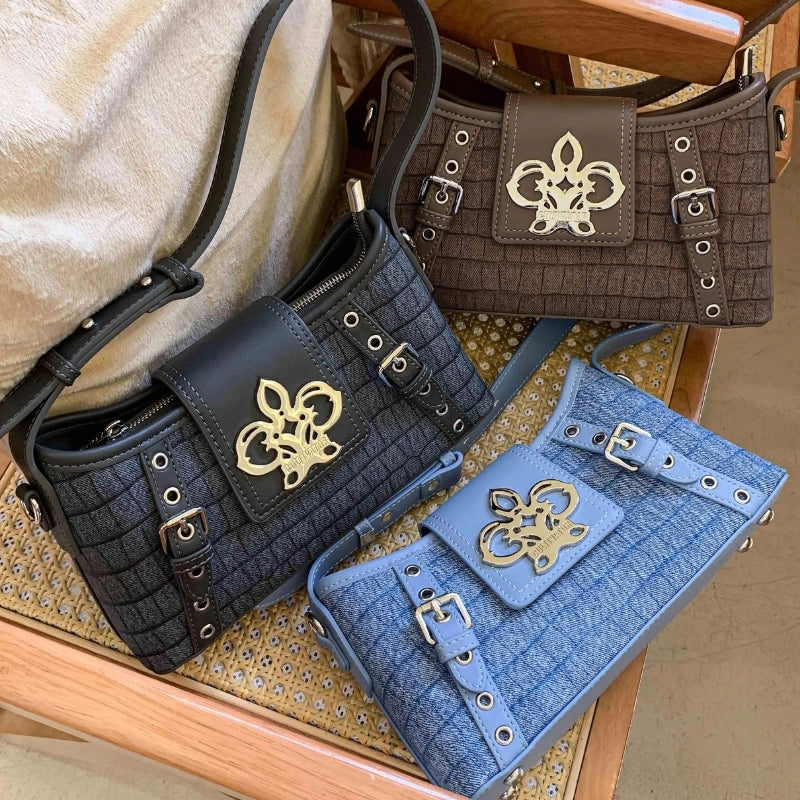 CULTIVATOR Original Orkide Stone-Pattern PU Handbag