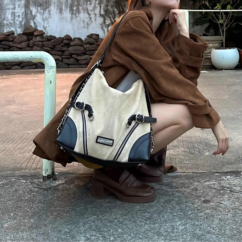 CULTIVATOR Original Niche Suede-Texture Multi-Function Women’s Backpack