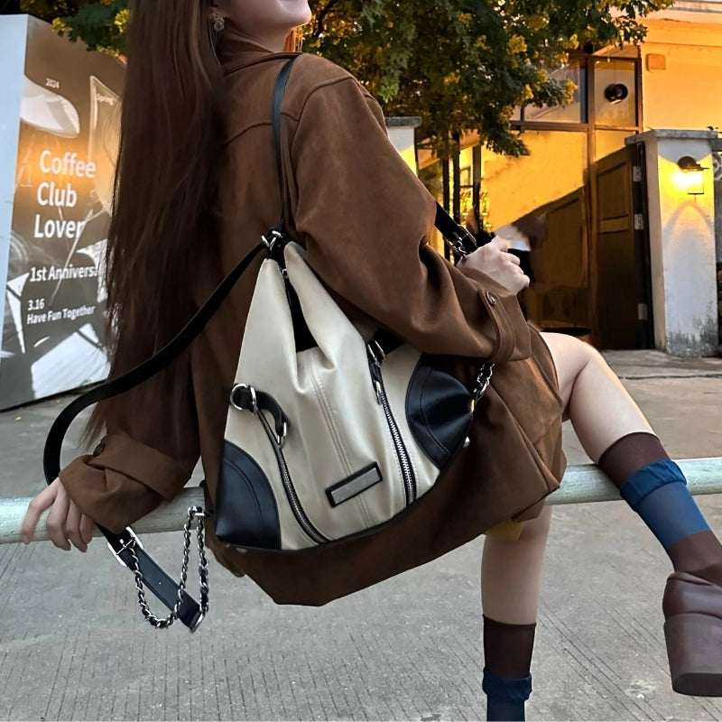 CULTIVATOR Original Niche Suede-Texture Multi-Function Women’s Backpack