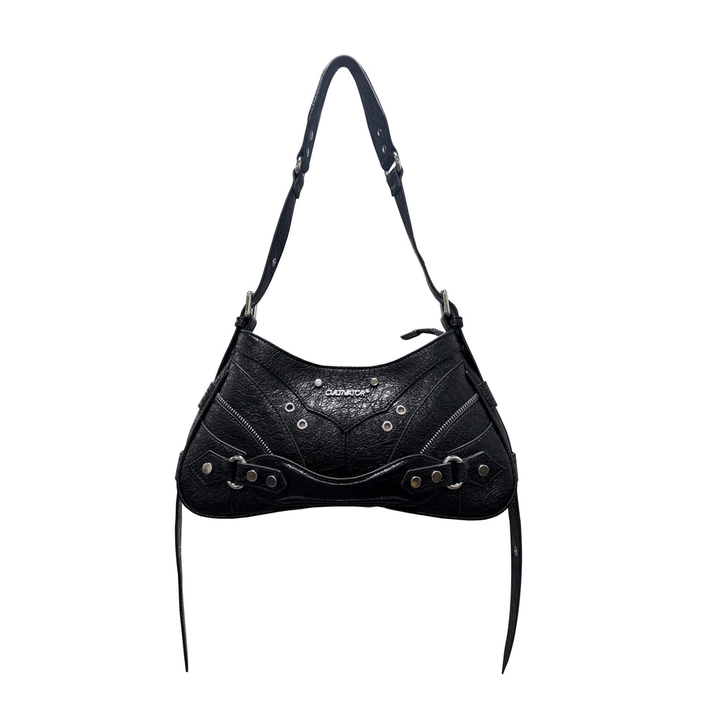 CULTIVATOR Niche Waxed PU Shoulder Bag Y2K