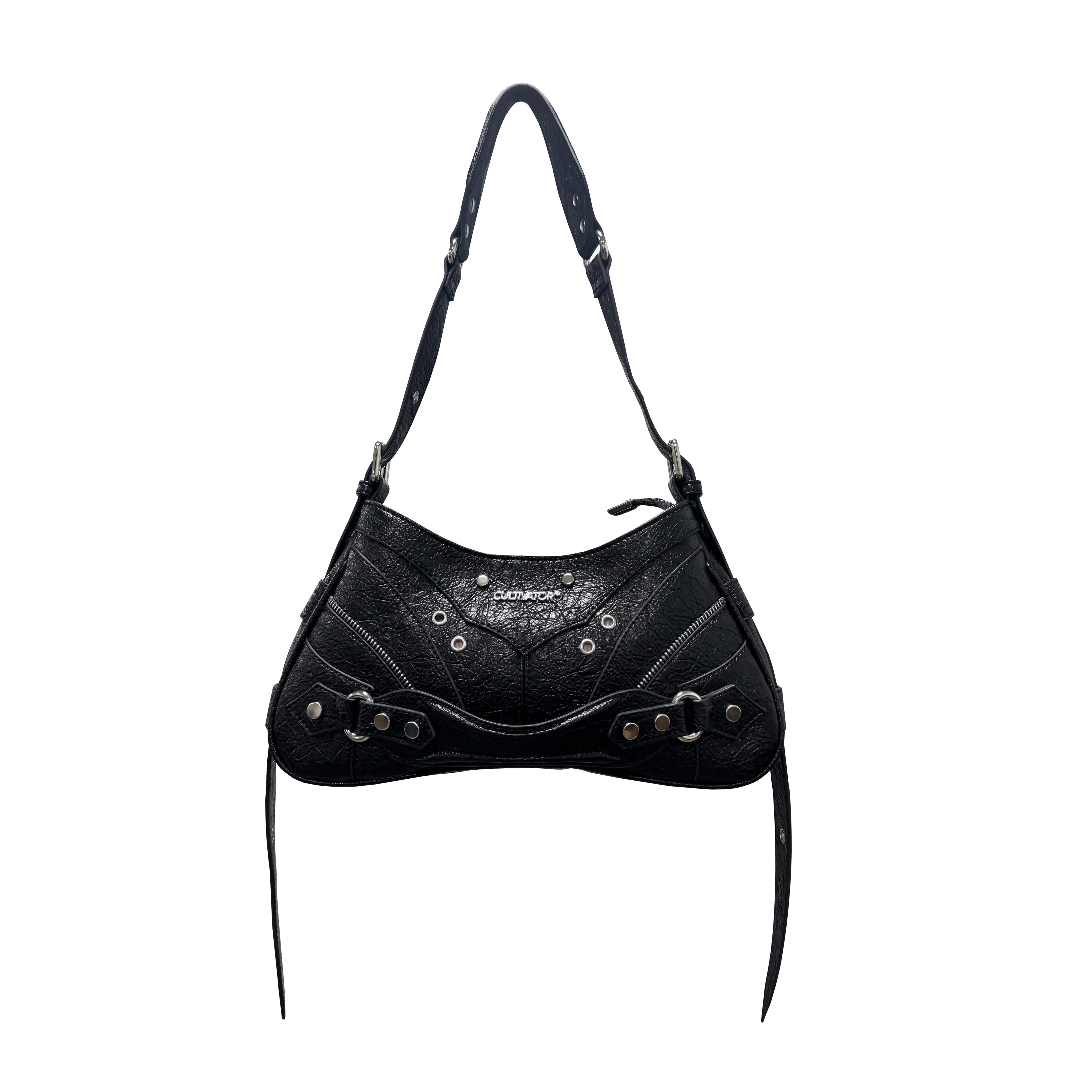 CULTIVATOR Niche Waxed PU Shoulder Bag Y2K