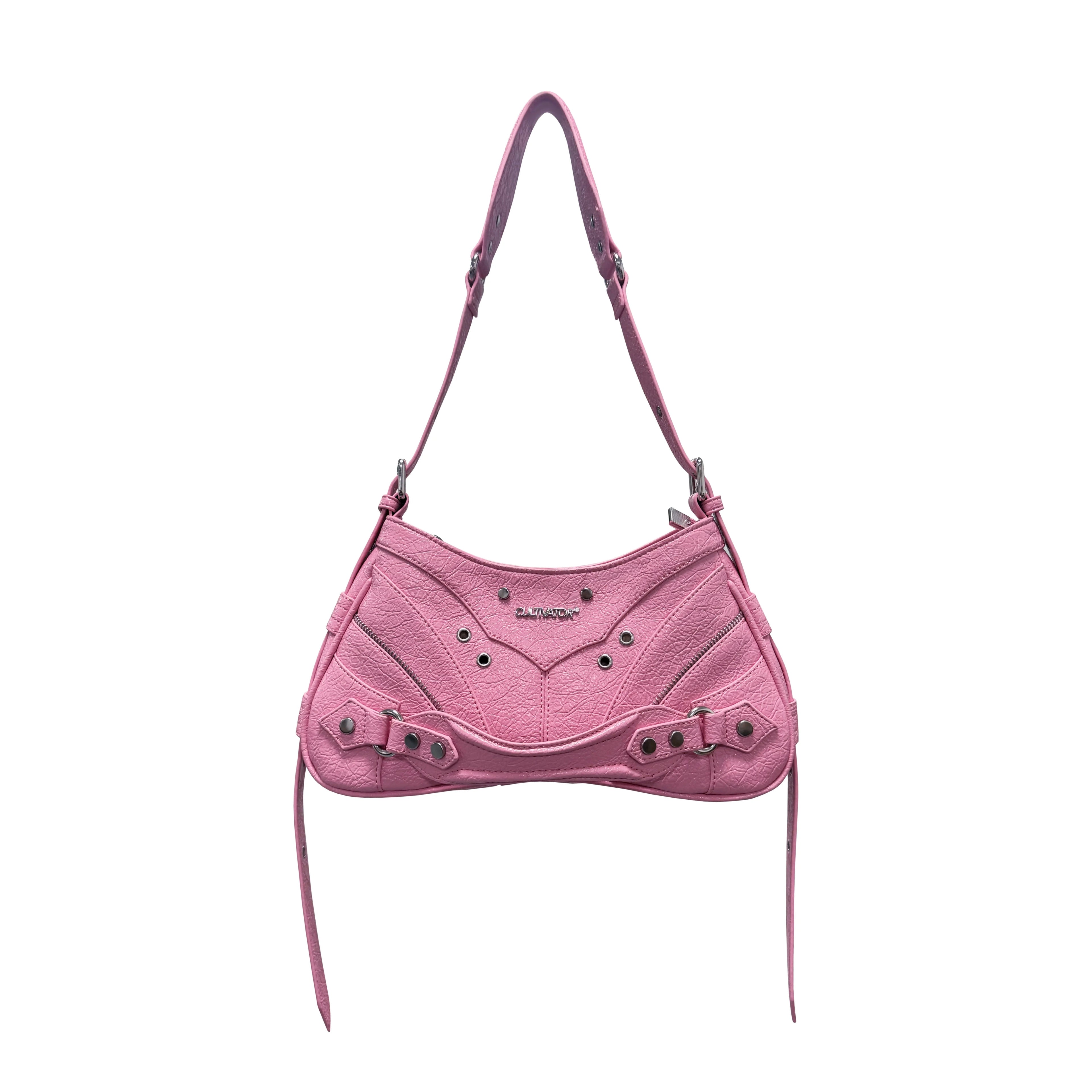 CULTIVATOR Niche Waxed PU Shoulder Bag Y2K