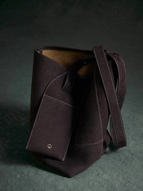DEUTZA NOIR BUCKET – LÜKS DERİ KADIN BUCKET ÇANTA