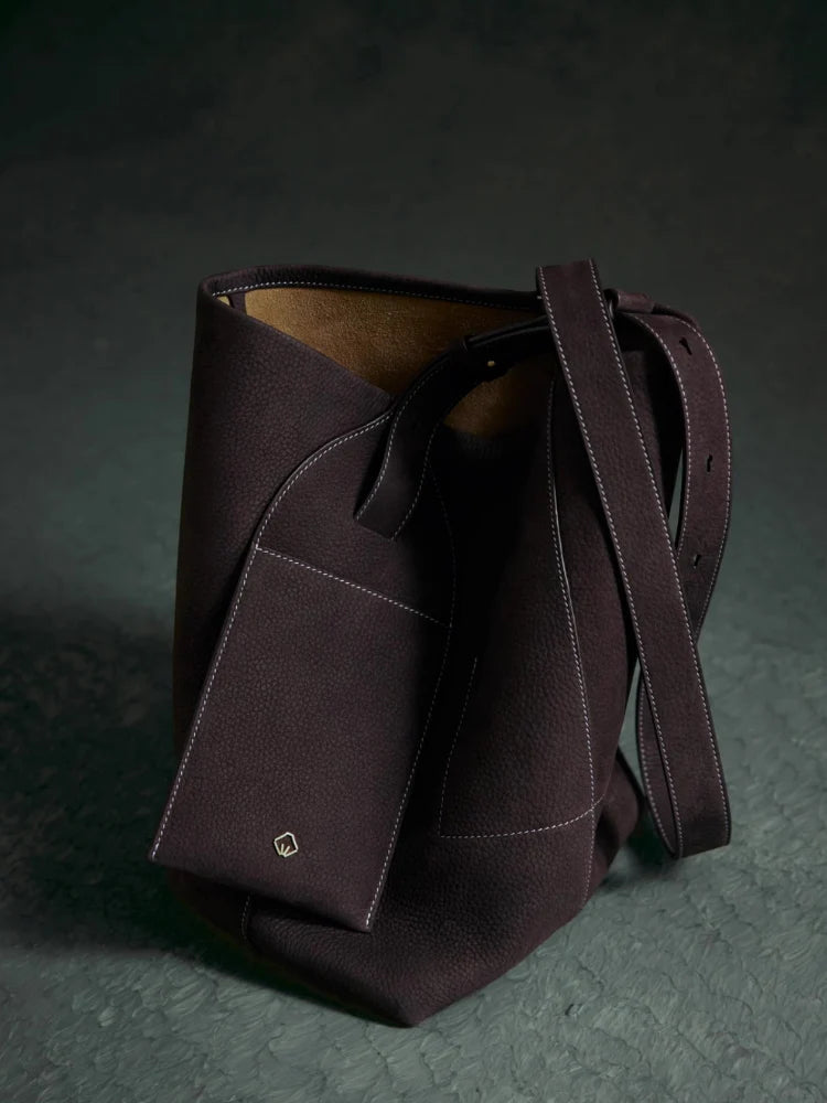 DEUTZA NOIR BUCKET – LÜKS DERİ KADIN BUCKET ÇANTA