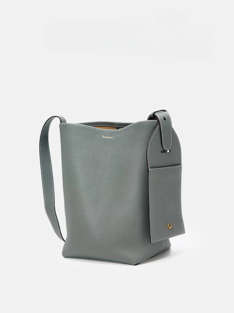 DEUTZA NOIR BUCKET – LÜKS DERİ KADIN BUCKET ÇANTA
