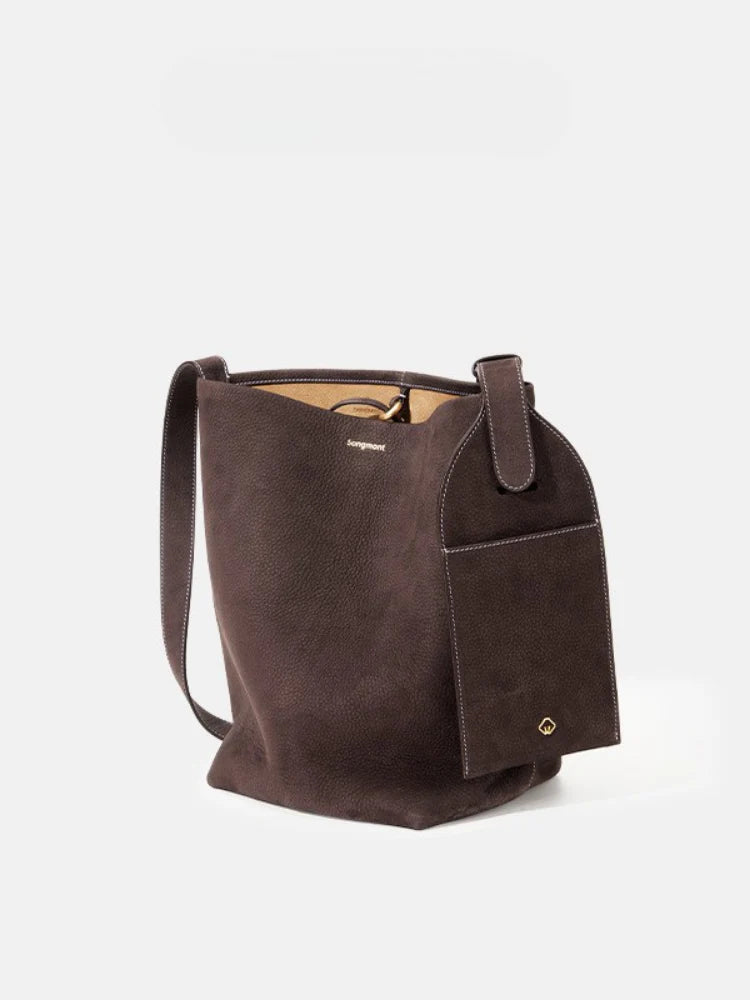 DEUTZA NOIR BUCKET – LÜKS DERİ KADIN BUCKET ÇANTA