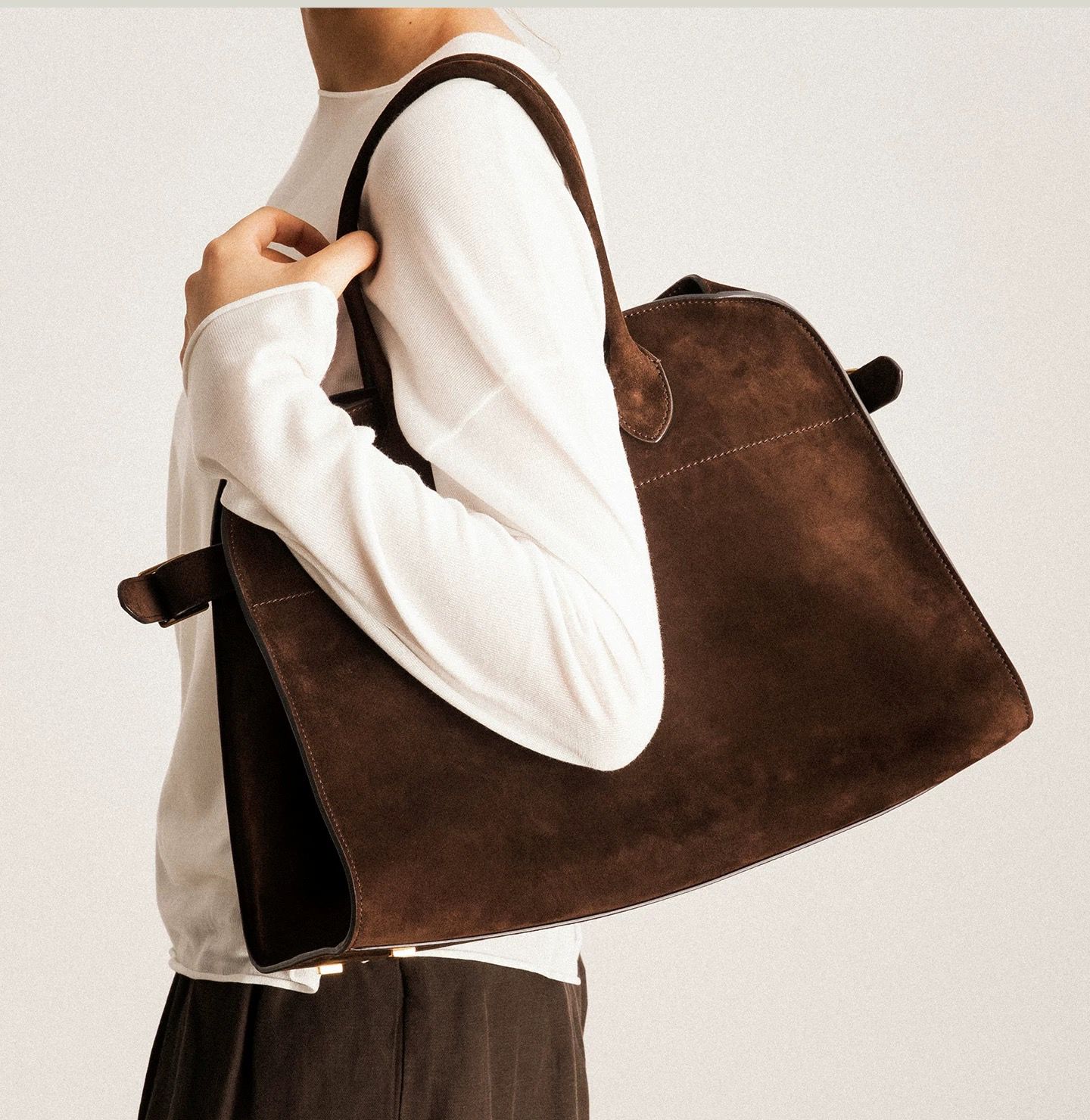 Marvoux Suede Tote Bag