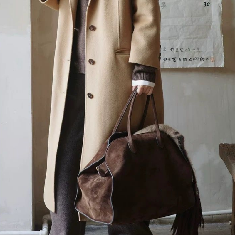 Marvoux Suede Tote Bag