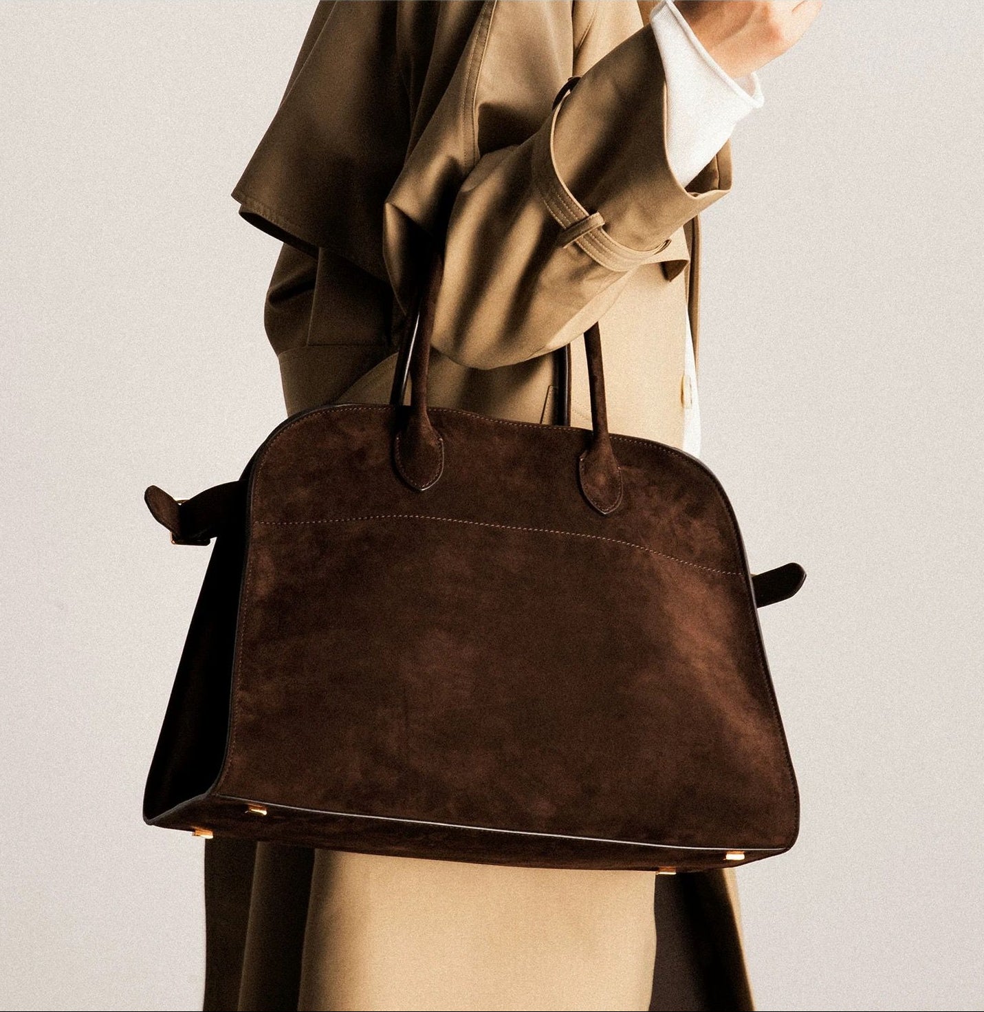 Marvoux Suede Tote Bag