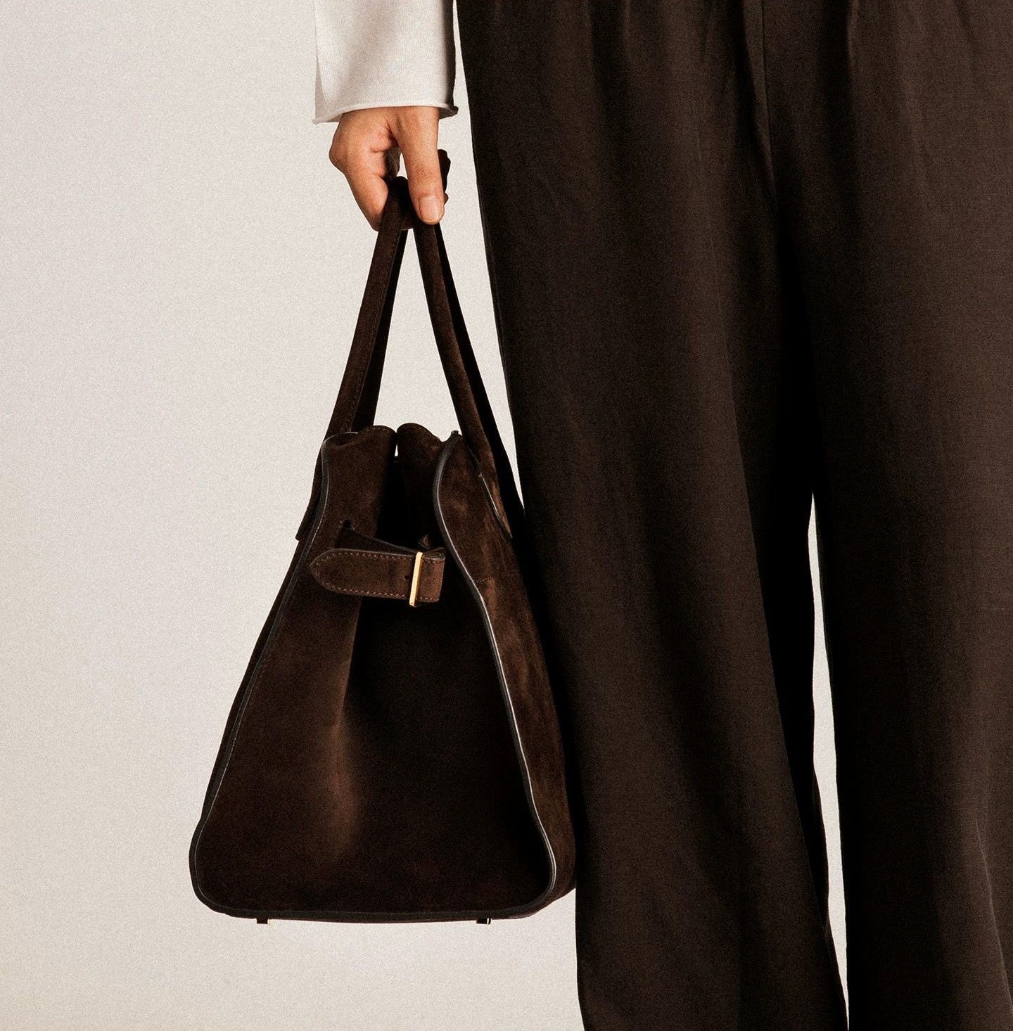 Marvoux Suede Tote Bag