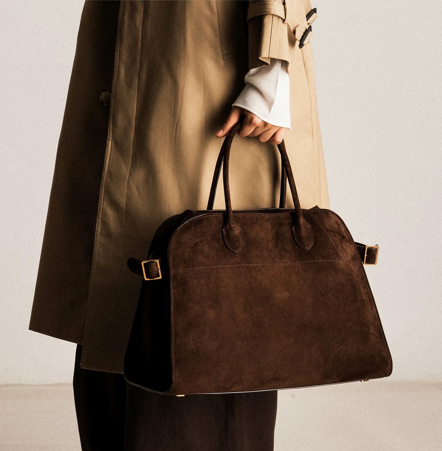 Marvoux Suede Tote Bag