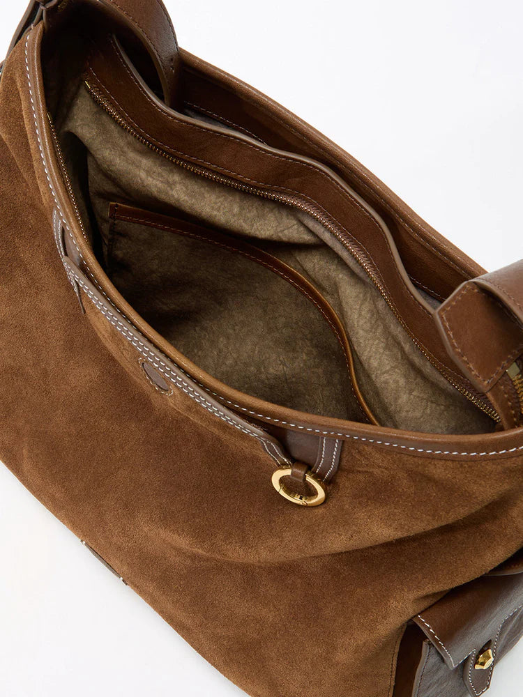 SIENA HOBO VINTAGE SÜET OMUZ ÇANTASI