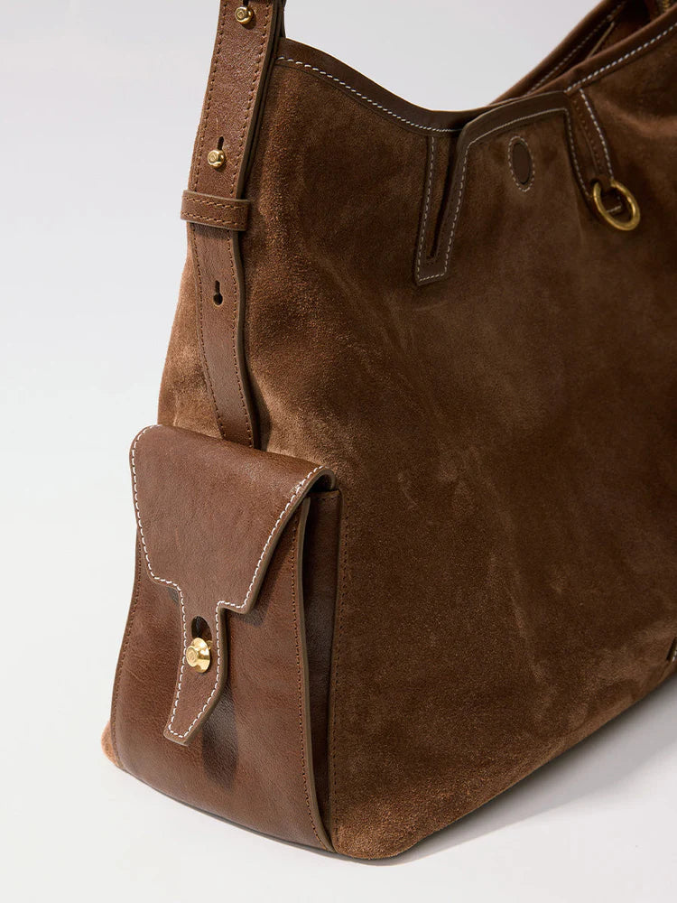 SIENA HOBO VINTAGE SÜET OMUZ ÇANTASI