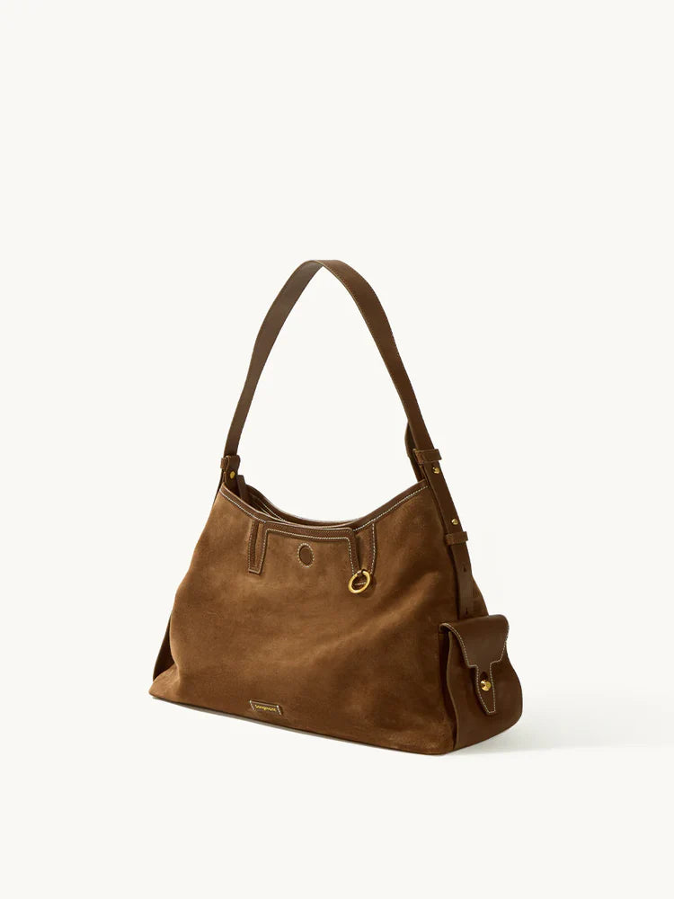 SIENA HOBO VINTAGE SÜET OMUZ ÇANTASI