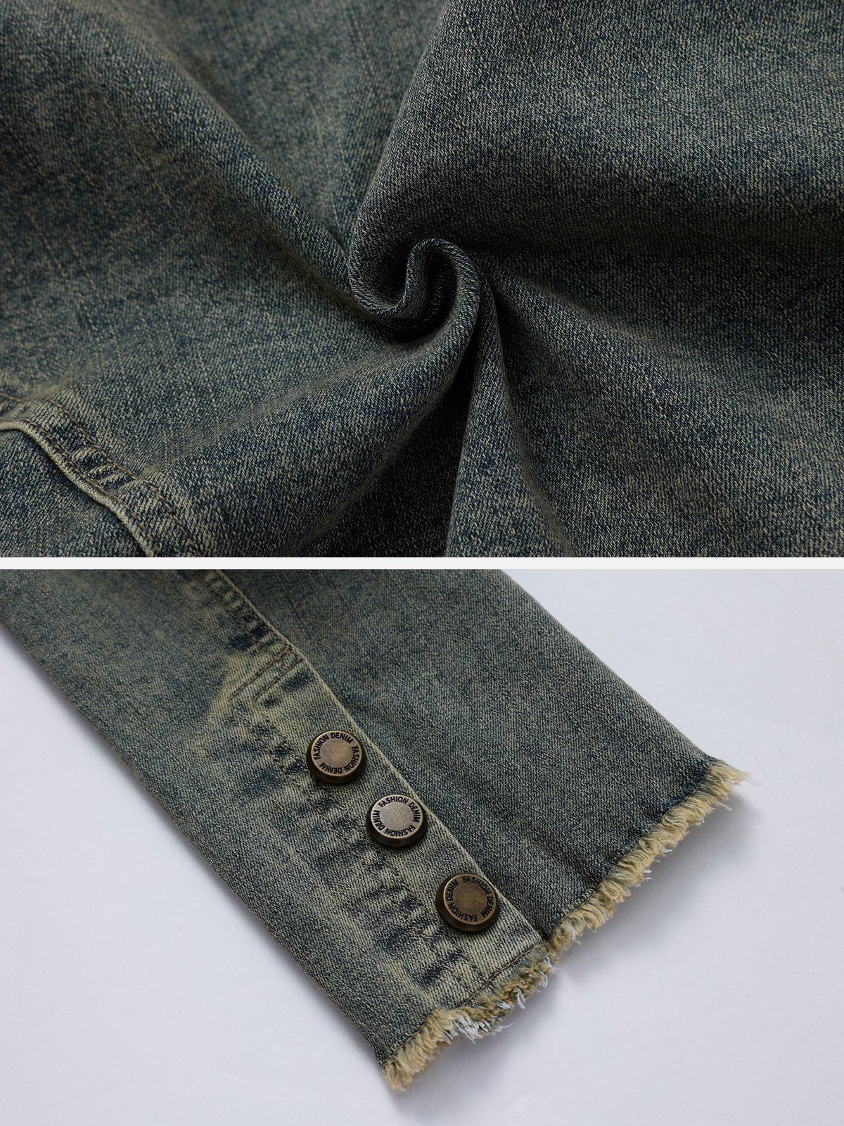 Washed Vintage Denim Ceket