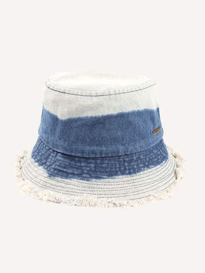 Denim Ham Kenar Güneşlik Bucket Şapka